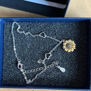 Sweet Daisy Sterling Silver Plating Silver Plated anklet